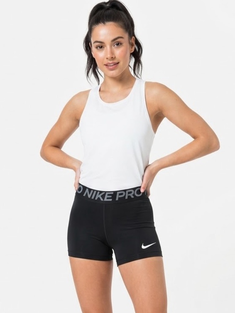 Nike Pro Black Dri-FIT Compression Athletic Workout Shorts Size Medium